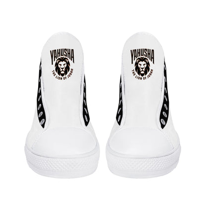 Yahusha: The Lion of Judah (02) | Men's High Top Canvas Sneakers