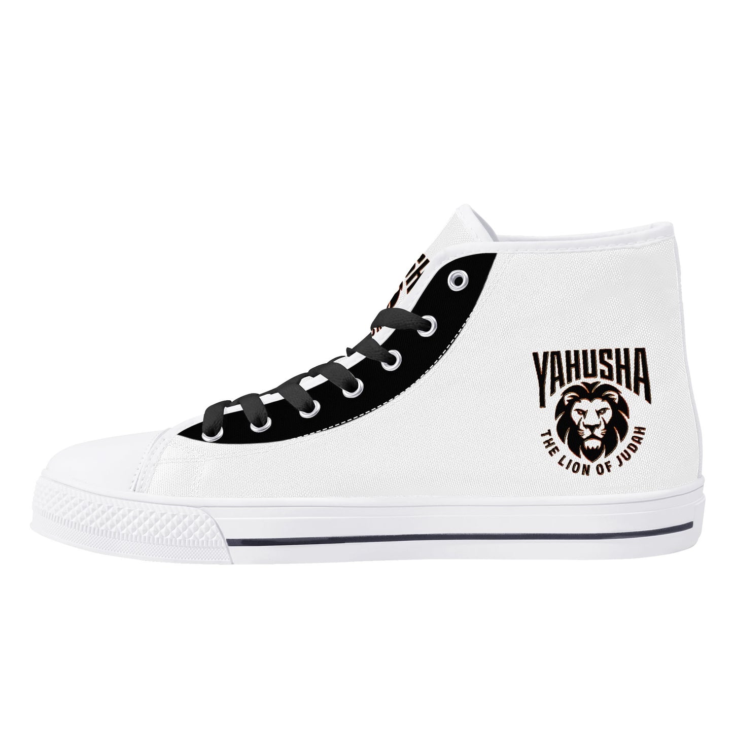 Yahusha: The Lion of Judah (02) | Men's High Top Canvas Sneakers