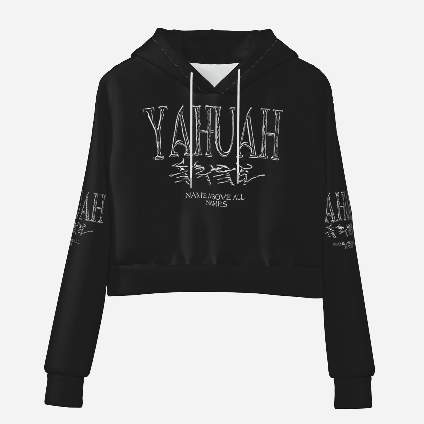 Yahuah: Name Above All Names (01-01) | Cropped Drop Shoulder Hoodie