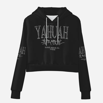 Yahuah: Name Above All Names (01-01) | Cropped Drop Shoulder Hoodie