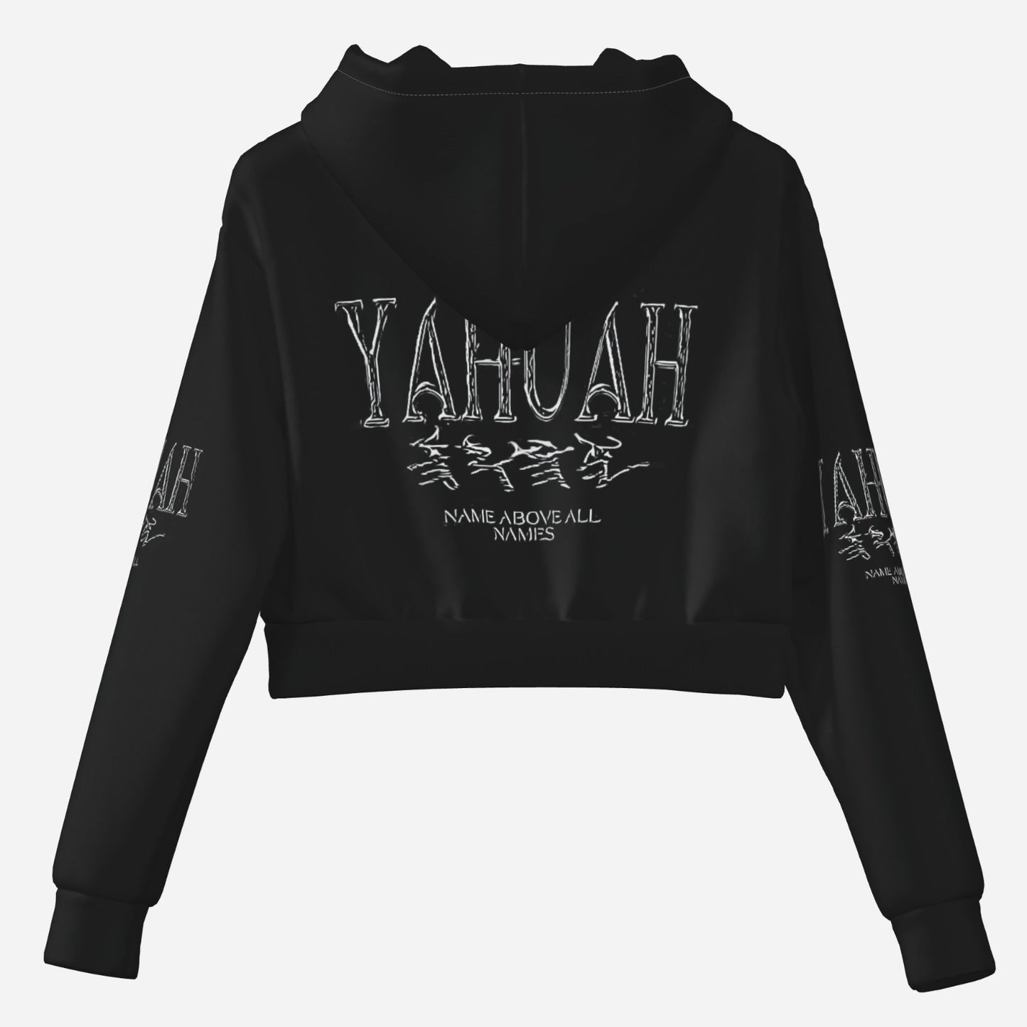 Yahuah: Name Above All Names (01-01) | Cropped Drop Shoulder Hoodie