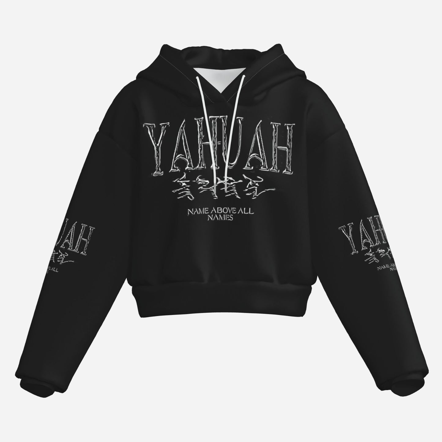 Yahuah: Name Above All Names (01-01) | Cropped Drop Shoulder Hoodie