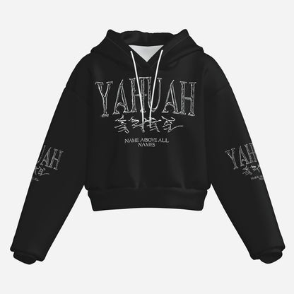 Yahuah: Name Above All Names (01-01) | Cropped Drop Shoulder Hoodie