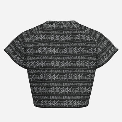 Paleo-Synthesis (01-02): Sterling Silver Yahuah | Raglan Crop Top