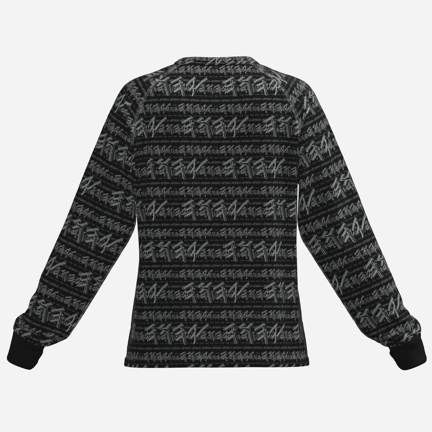 Paleo-Synthesis (01-02): Sterling Silver Yahuah | Women's Raglan Long Sleeve Tee