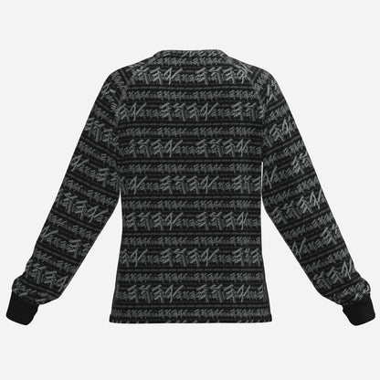 Paleo-Synthesis (01-02): Sterling Silver Yahuah | Women's Raglan Long Sleeve Tee