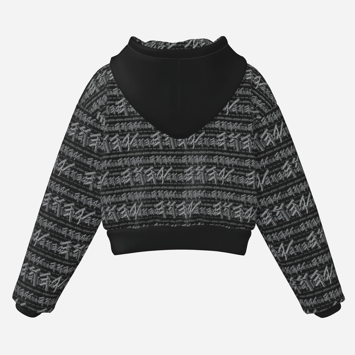 Paleo-Synthesis (01-02): Sterling Silver Yahuah | Cropped Drop Shoulder Hoodie