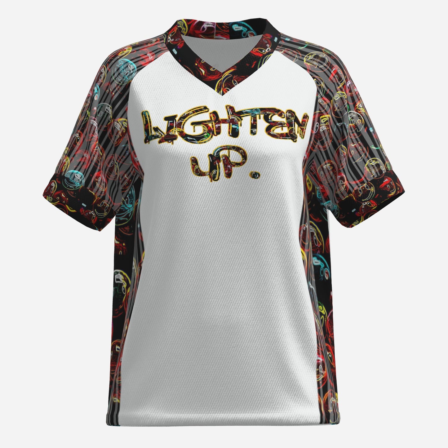"Lighten Up" (01) | Women's V-neck Pique Tee