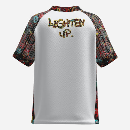 "Lighten Up" (01) | Women's V-neck Pique Tee