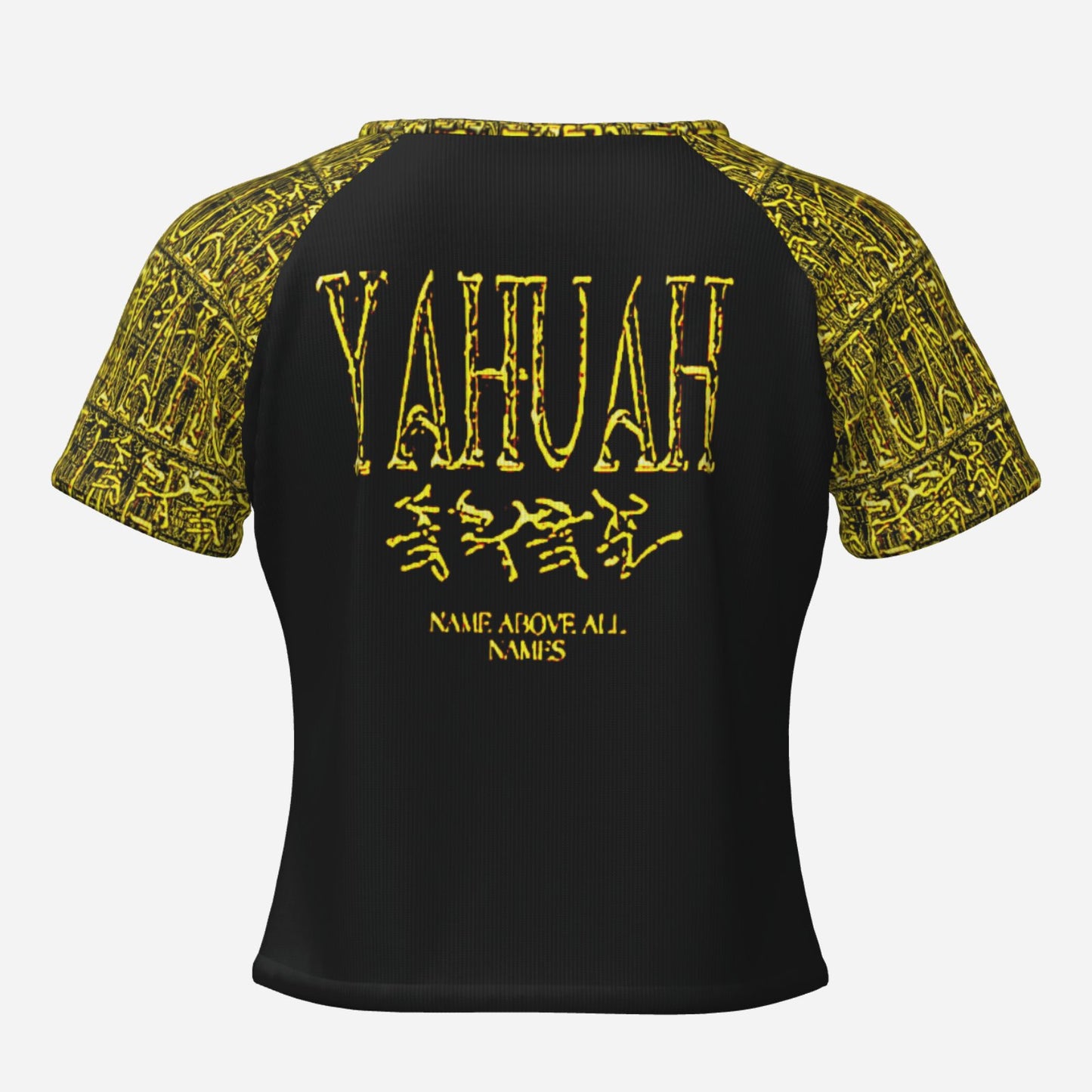 Yahuah: Name Above All Names (01-02) | Slim Fit Raglan Crop Top