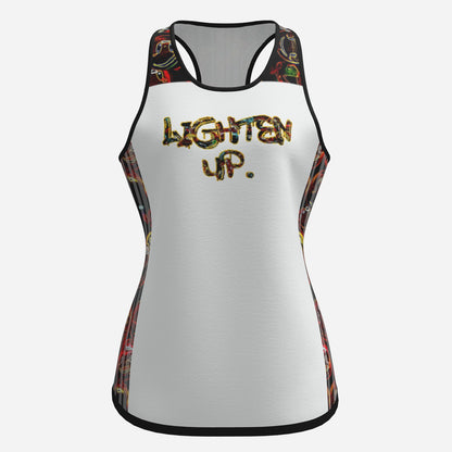 "Lighten Up" (01) | UPF50+ Racerback Tank Top