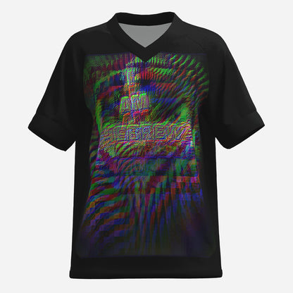 I AM HEBREW 01 Ladies Designer V-neck Pique T-shirt