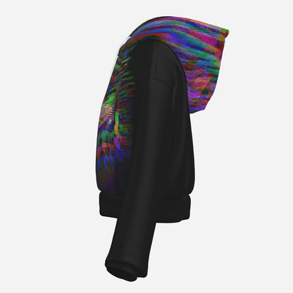 I AM HEBREW 01 Designer Cropped Drop Shoulder Hoodie