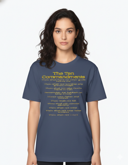 The Ten Commandments (01) | Unisex Cotton Tee | 2 colors