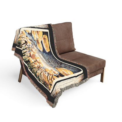The Garden Beyond the Winter™ | Woven Art Throw Blanket | 3 Sizes