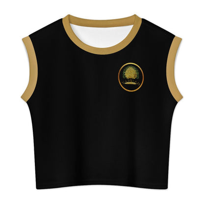 Yahuah: Tree of Life (03) | Contrast Rib Knit Crop Top