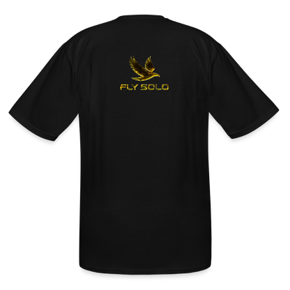 Outspoken Designs 03-01 "Fly Solo" Designer Gildan Men's Big & Tall T-shir (6 colors) - black