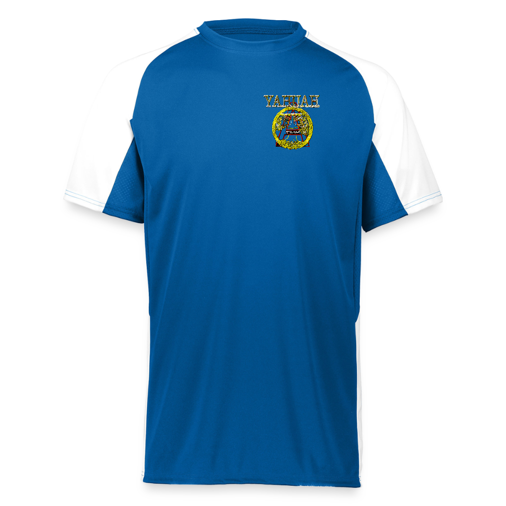 A-Team 01-01 Designer Augusta Sportswear Unisex Cutter Jersey (16 colors) - power blue/white