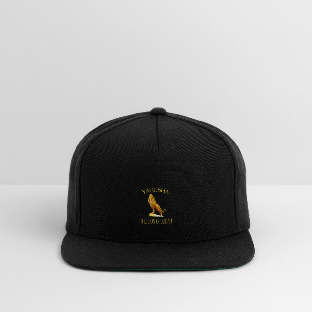 Yahusha-The Lion of Judah 01 Designer Sport-Tek Yupoong Snapback Baseball Cap - black