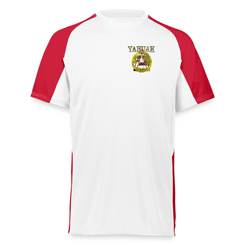 A-Team 01-01 Designer Augusta Sportswear Unisex Cutter Jersey (16 colors) - white/red