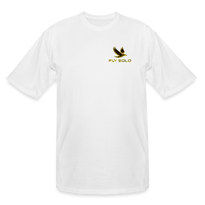 Outspoken Designs 03-01 "Fly Solo" Designer Gildan Men's Big & Tall T-shir (6 colors) - white