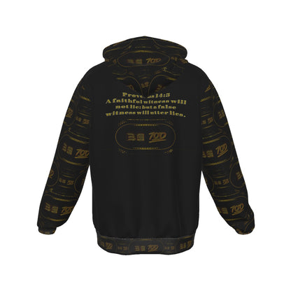 "Be 100" (01) | Men's Zip Hoodie