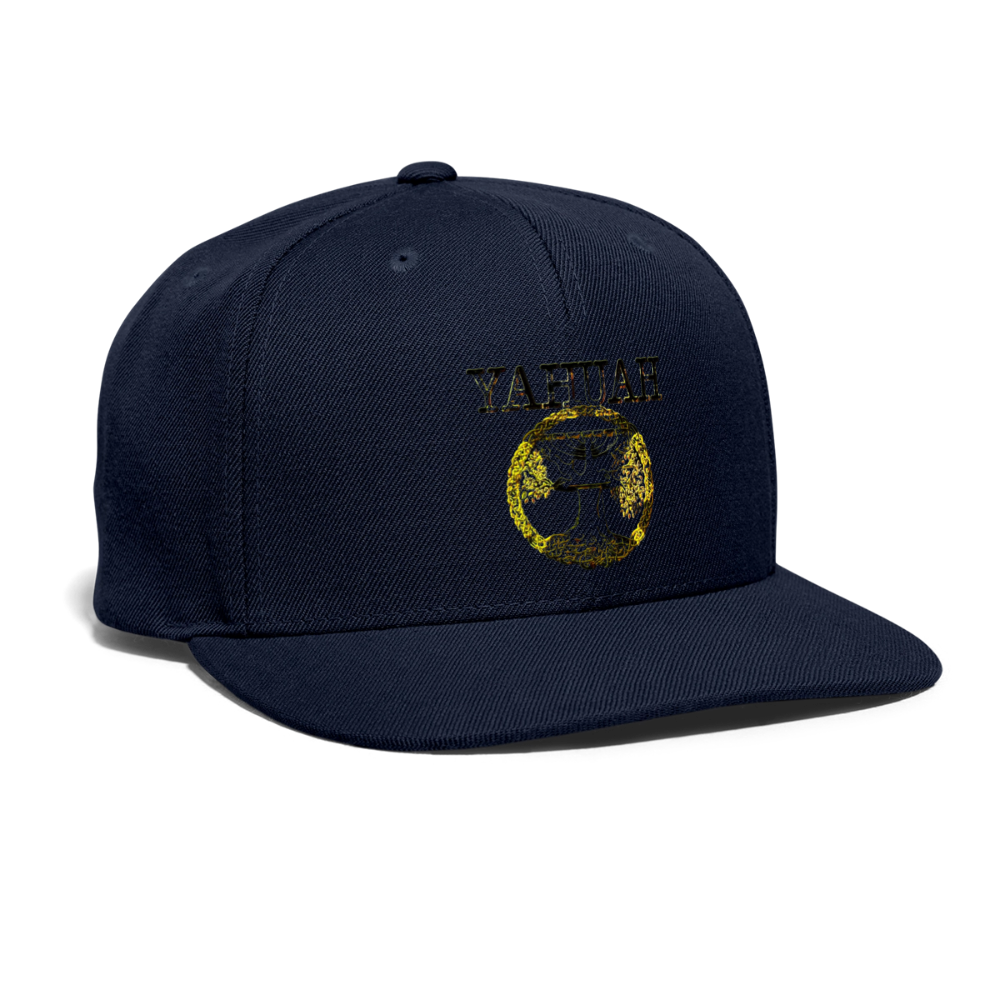 Yahuah Yahusha 04 Designer Sport-Tek Yupoong Snapback Baseball Cap (5 colors) - navy