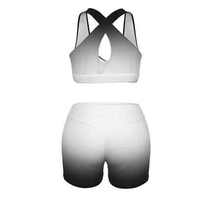 "Fly Solo" Night/Day | Sports Bra and Legging Shorts