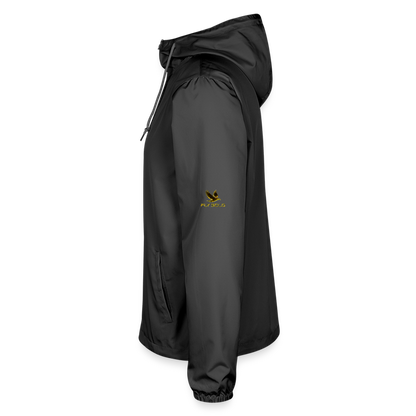 Outspoken Designs 03-01 "Fly Solo" Designer Independent Trading Co. Unisex Lightweight Windbreaker (5 colors) - graphite
