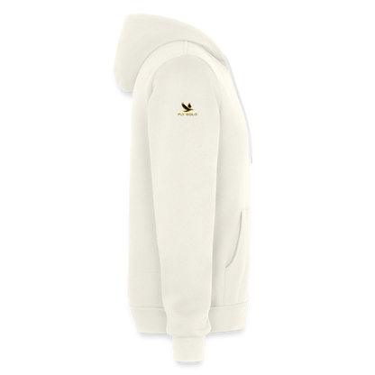 Outspoken Designs 03-01 "Fly Solo" Designer Bella + Canvas Unisex Full Zip Hoodie - vintage white