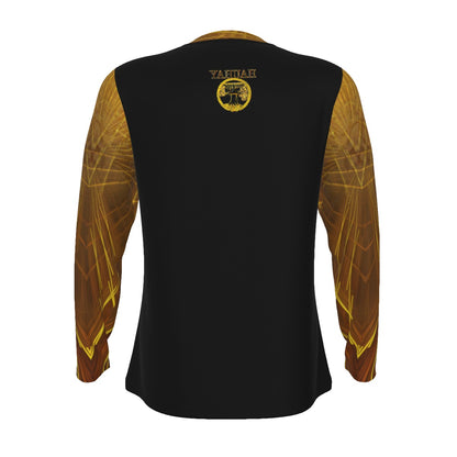 Yahuah: Tree of Life (02-02) - The Firmament Radiance | Men's Long Sleeve Cotton Tee