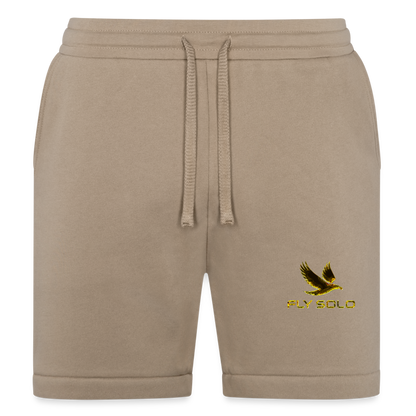 Outspoken Designs 03-01 "Fly Solo" Designer Bella+Canvas Unisex Sweatshorts - tan