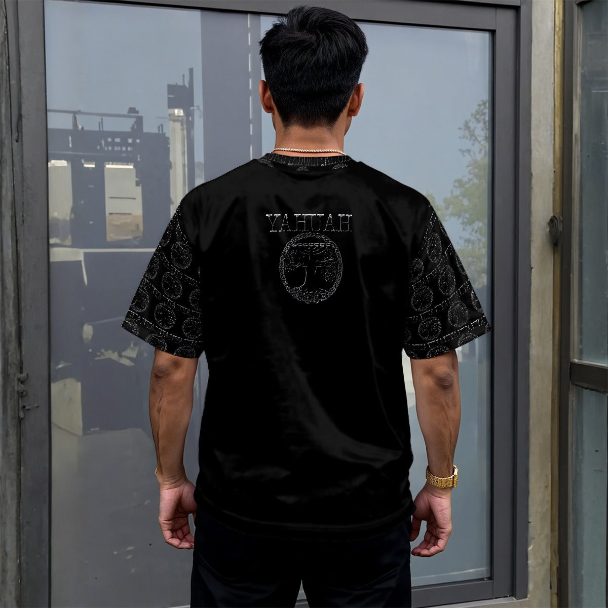 Yahuah: Tree of Life (02-04) - The Etched Testimony | Men's Drop Shoulder Tee