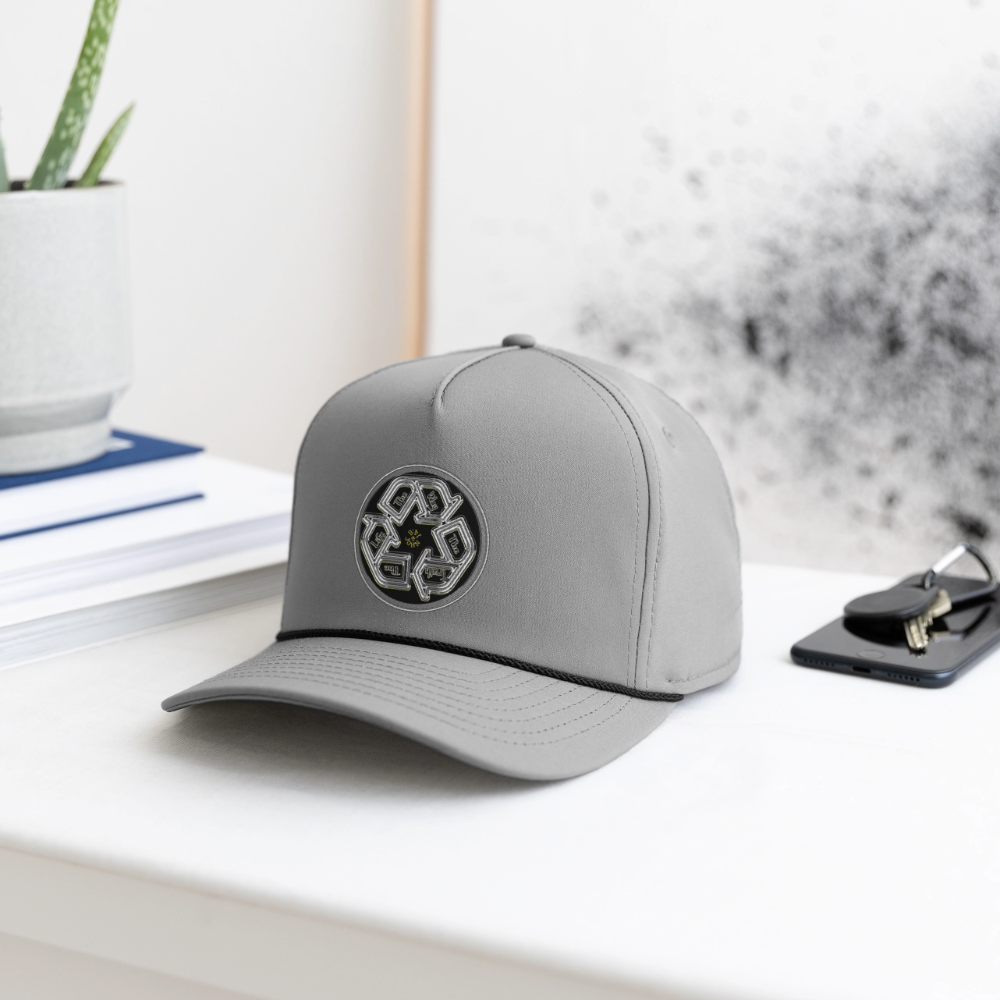 Truth Illustrated 03-02 Designer Imperial Headwear Rope Cap (4 colors) - gray/black