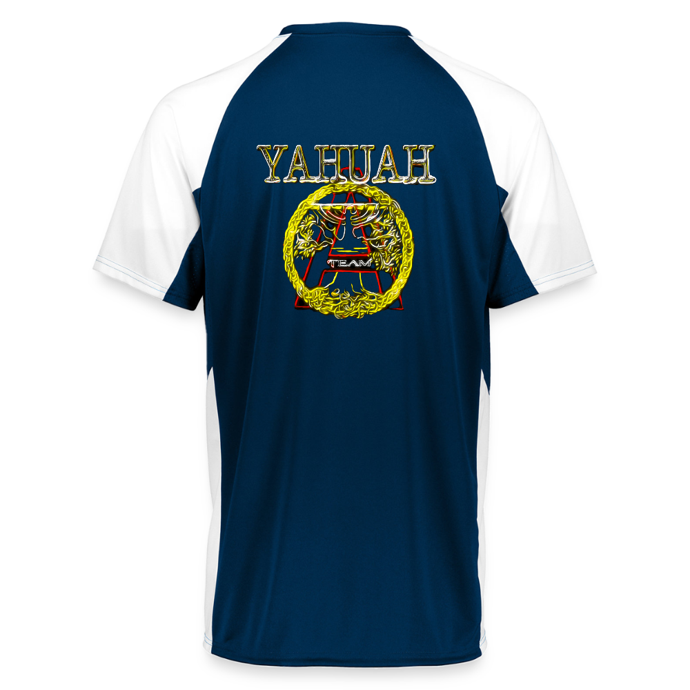 A-Team 01-01 Designer Augusta Sportswear Unisex Cutter Jersey (16 colors) - navy/white