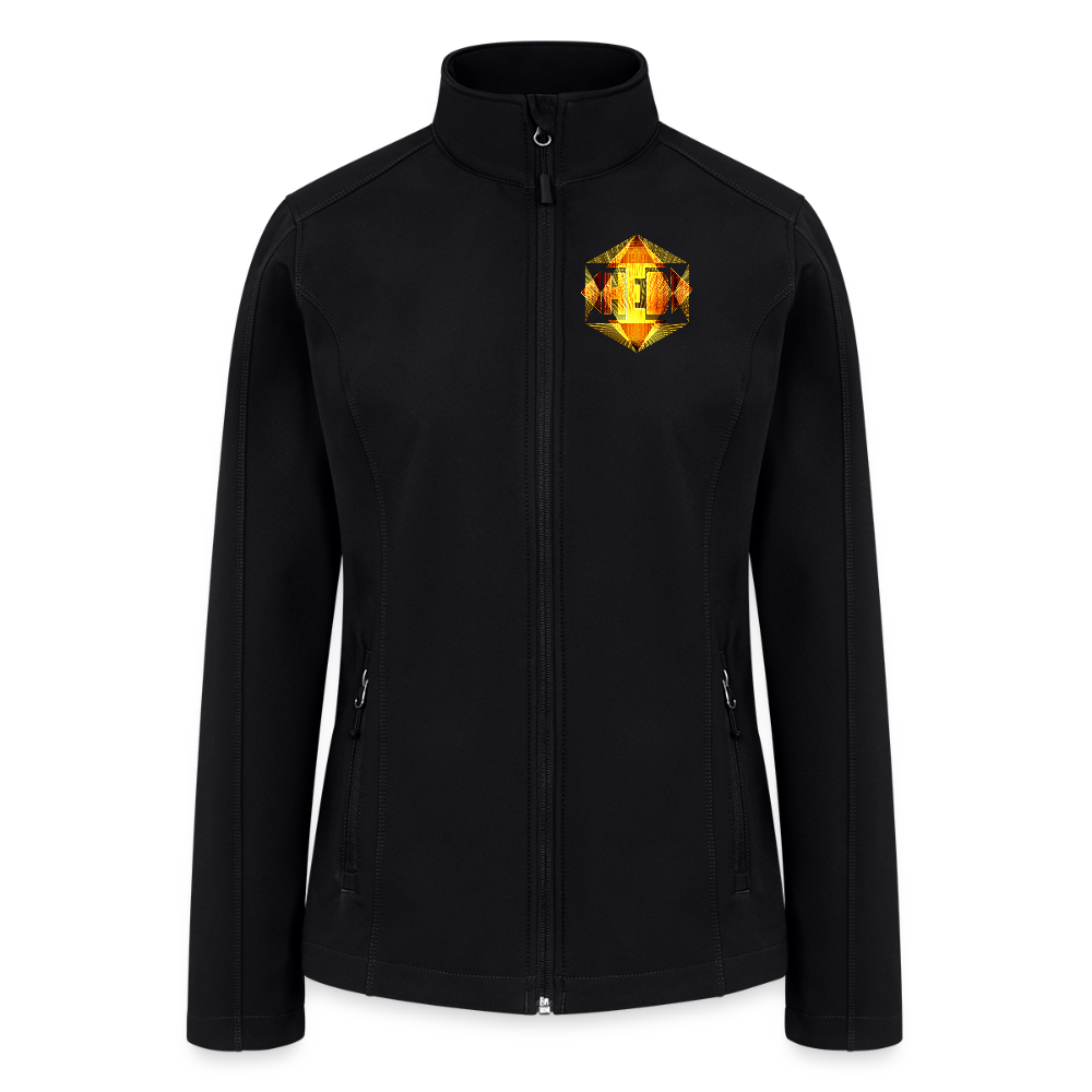 Hebrew World 01-01 Designer Port Authority Soft Shell Zip Sweatshirt - black