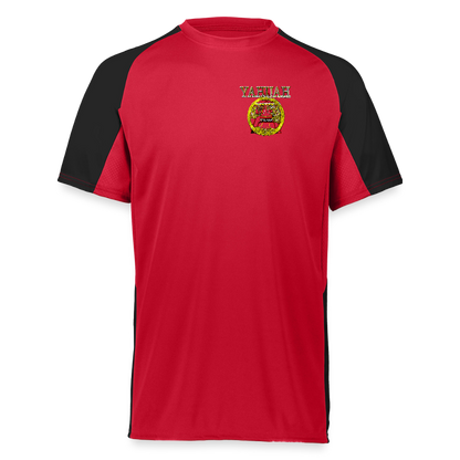A-Team 01-01 Designer Augusta Sportswear Unisex Cutter Jersey (16 colors) - red/black