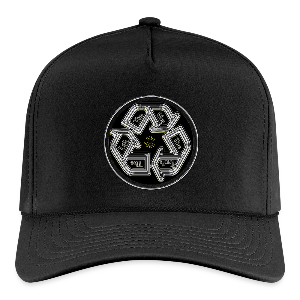 Truth Illustrated 03-02 Designer Imperial Headwear Rope Cap (4 colors) - black/black