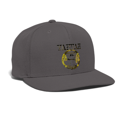Yahuah Yahusha 04 Designer Sport-Tek Yupoong Snapback Baseball Cap (5 colors) - dark grey