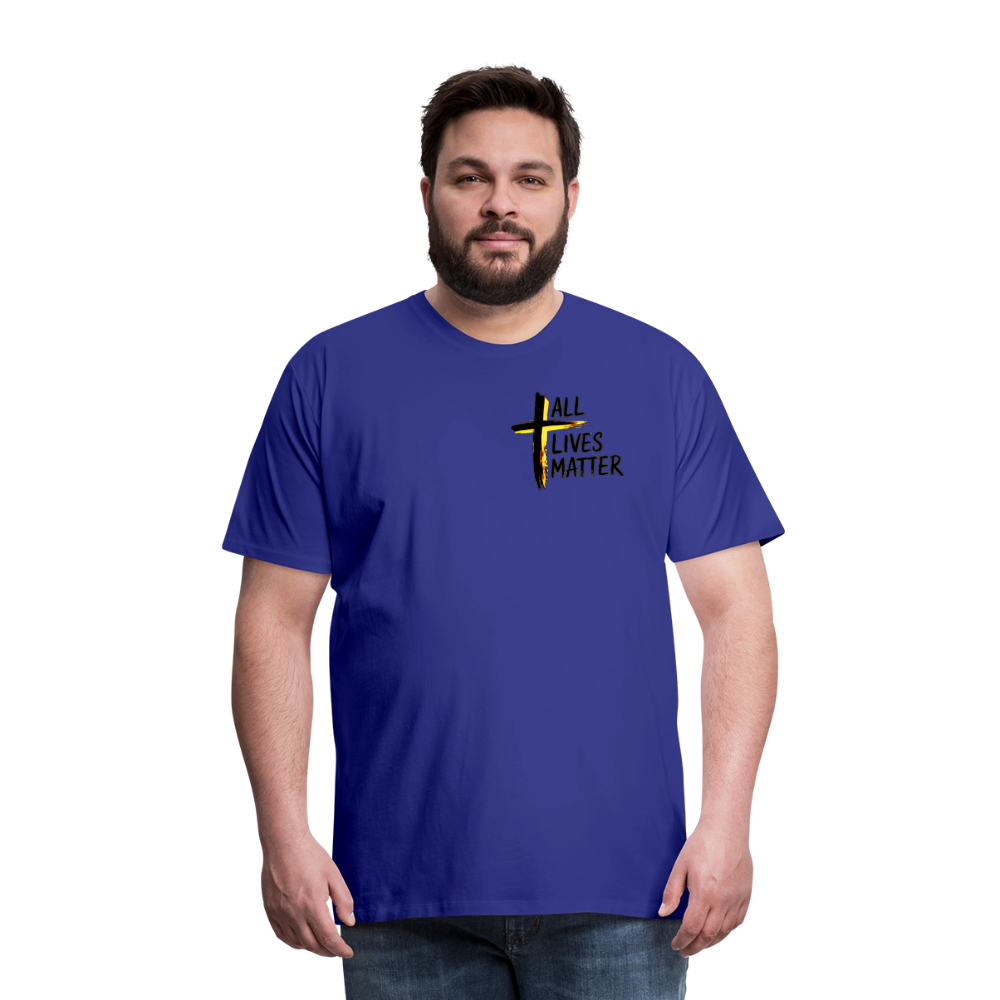 Outspoken Designs 04-01 "All Lives Matter" Men's Designer Premium Cotton T-shirt (10 colors) - royal blue