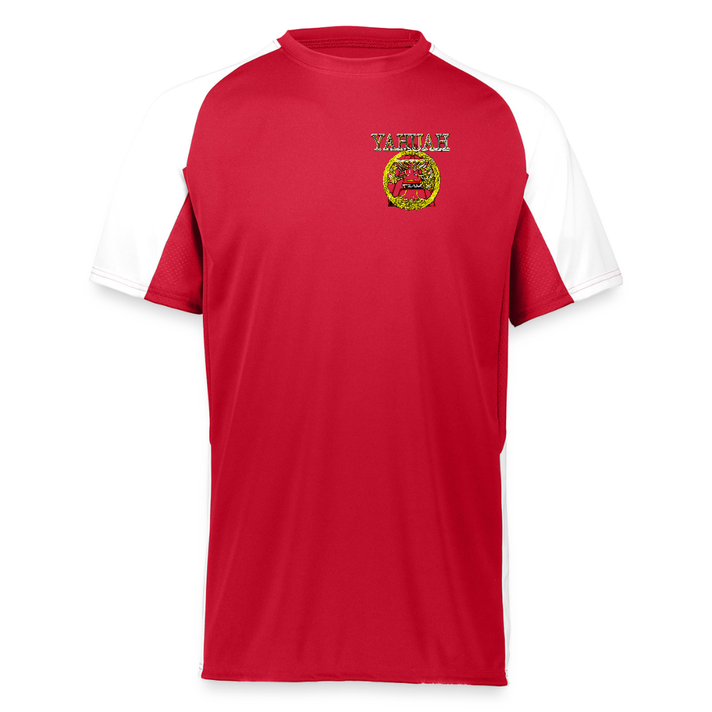 A-Team 01-01 Designer Augusta Sportswear Unisex Cutter Jersey (16 colors) - red/white