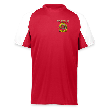A-Team 01-01 Designer Augusta Sportswear Unisex Cutter Jersey (16 colors) - red/white