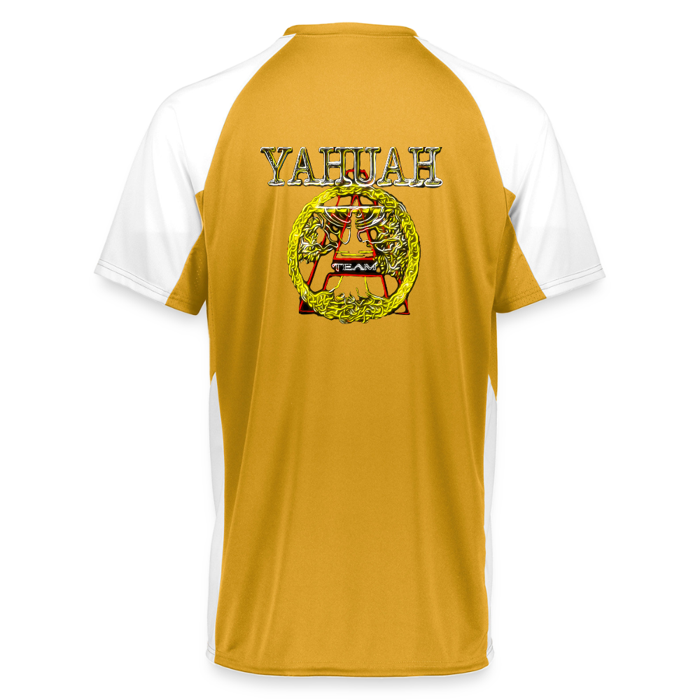A-Team 01-01 Designer Augusta Sportswear Unisex Cutter Jersey (16 colors) - athletic gold/white