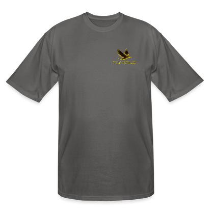 Outspoken Designs 03-01 "Fly Solo" Designer Gildan Men's Big & Tall T-shir (6 colors) - charcoal