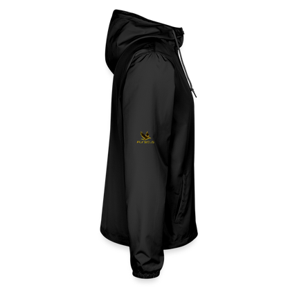 Outspoken Designs 03-01 "Fly Solo" Designer Independent Trading Co. Unisex Lightweight Windbreaker (5 colors) - black