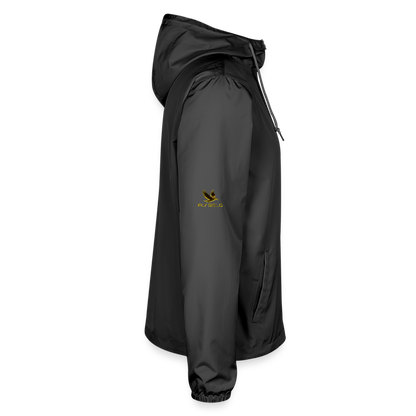 Outspoken Designs 03-01 "Fly Solo" Designer Independent Trading Co. Unisex Lightweight Windbreaker (5 colors) - graphite