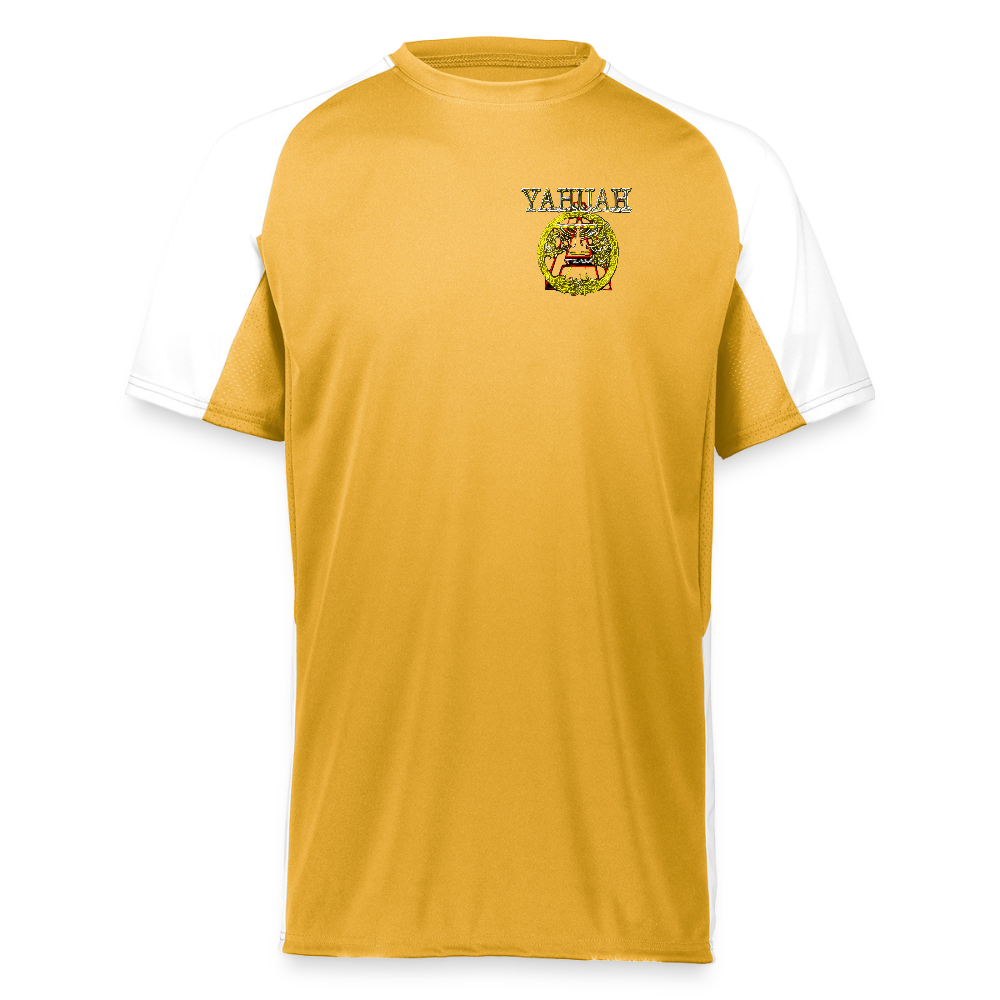 A-Team 01-01 Designer Augusta Sportswear Unisex Cutter Jersey (16 colors) - athletic gold/white