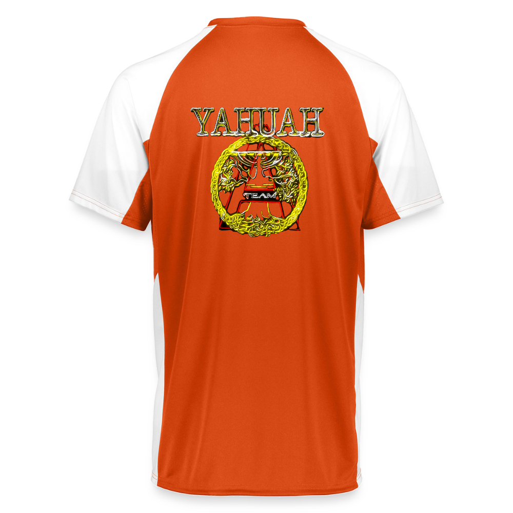 A-Team 01-01 Designer Augusta Sportswear Unisex Cutter Jersey (16 colors) - orange/white