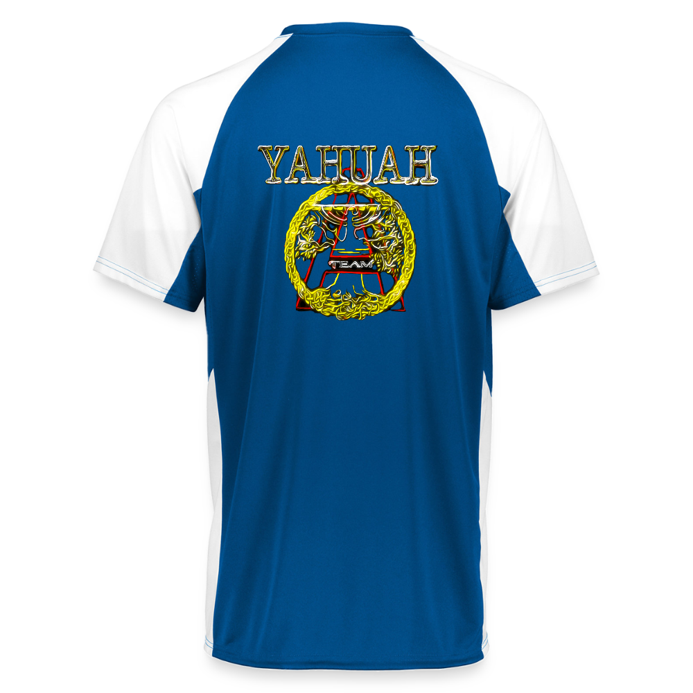 A-Team 01-01 Designer Augusta Sportswear Unisex Cutter Jersey (16 colors) - power blue/white