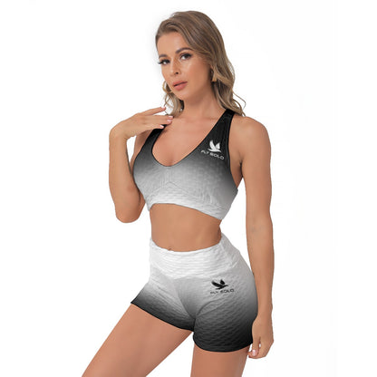 "Fly Solo" Night/Day | Sports Bra and Legging Shorts